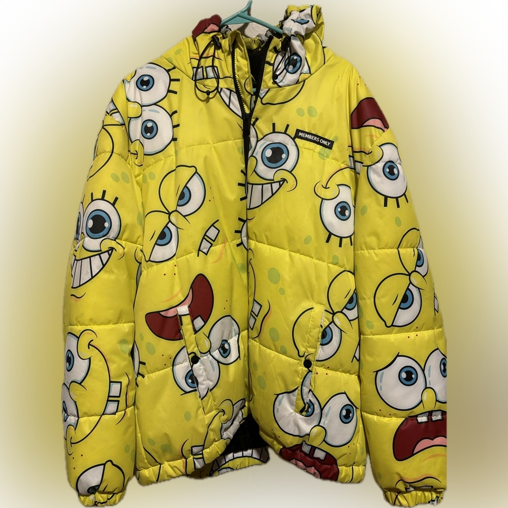 MEMBERS ONLY brand Sponge bob puffer coat SIZE  XXL